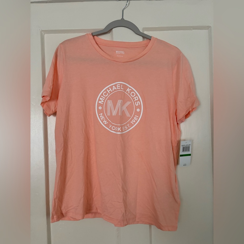 NWT Michael Kors Coral Top